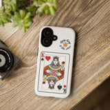 Lady King Playing Card Phone Case