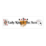 Lady King & The Aces Bumper Stickers - Fun, Customizable Car Decor for Gamers and Card Lovers