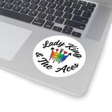 Rainbow Crown Lady King & The Aces Vinyl Decal, Laptop Sticker